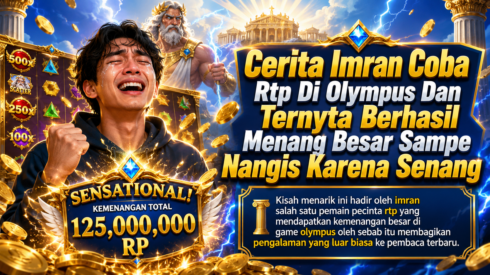 Cerita Imran Coba Rtp Di Olympus Dan Ternyata Berhasil Menang Besar Sampai Nangis Karena Senang