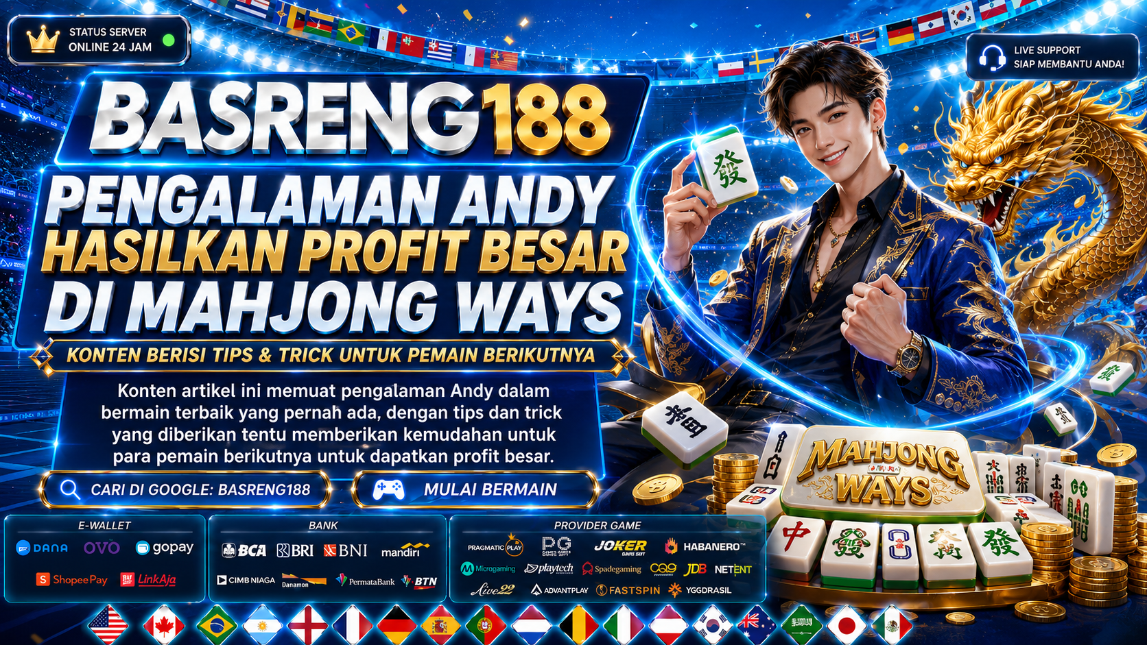 Pengalaman Andy Hasilkan Profit Di Mahjong Ways Dengan Skala Besar